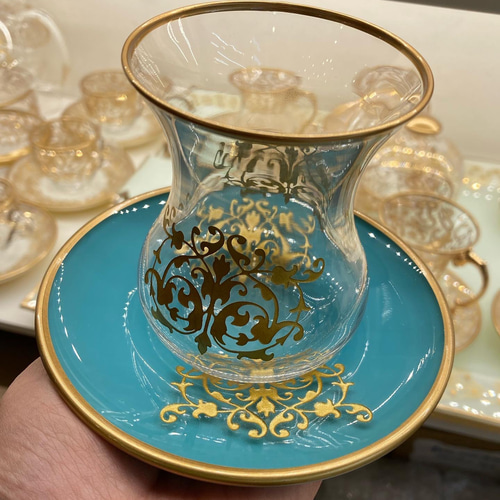 チャイグラス トルコ製ハンドメイド 6客セット その他インテリア