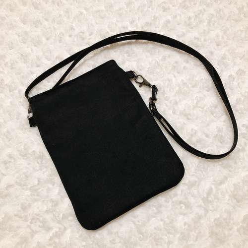 ハンドメイド 猫耳 しっぽ付き スマホ リュック型ショルダー