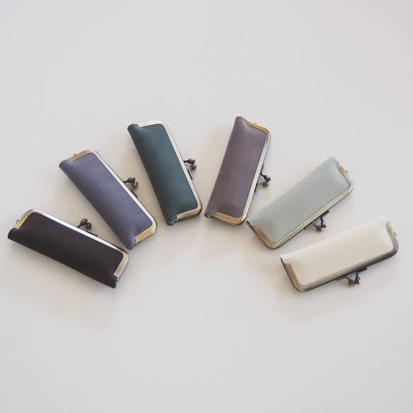 ■フレンチコーデュロイのがま口印鑑ケース 【Lサイズ】 ■ hanko case (fcdr) 3枚目の画像
