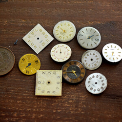 ビンテージ　時計の文字盤 10枚（FM05） 1枚目の画像