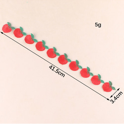 10個/フルーツのアップリケ/スイカ・ぶどう・バナナ・チェリー・りんご・ハート 5枚目の画像