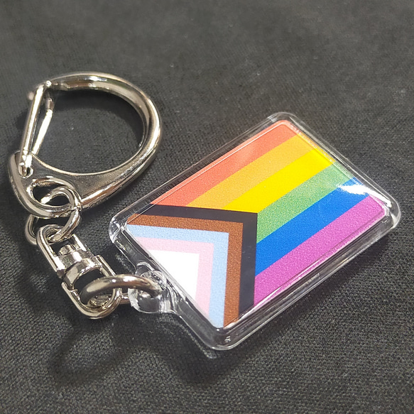 ◆新品◆レインボーフラッグ キーホルダー 旗 LGBTQ+ 2枚目の画像