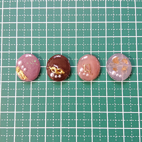 チョコレートのカボション☆8個 h7 チョコ/カボション/レジン 
