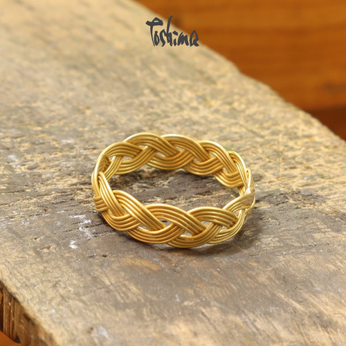 k18 波打デザインのリング　約15.5号 detail_vo0030r.jpg