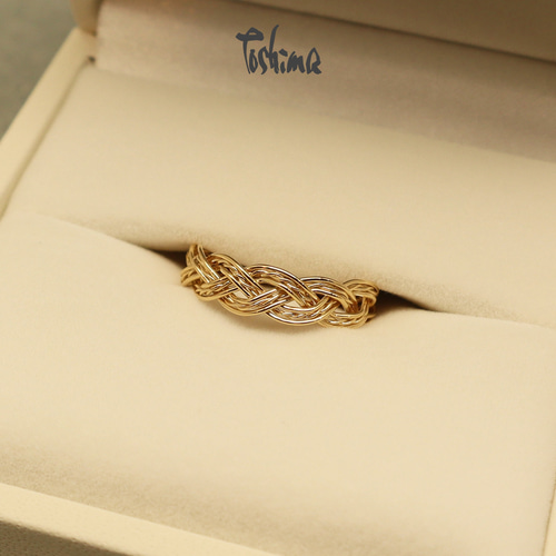 和風手編み K18水引きリング[結び] 指輪・リング Toshima 通販