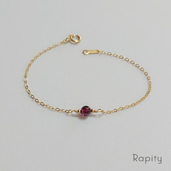 14kgf☆一粒ガーネット ブレスレット ブレスレット Rapity 通販 