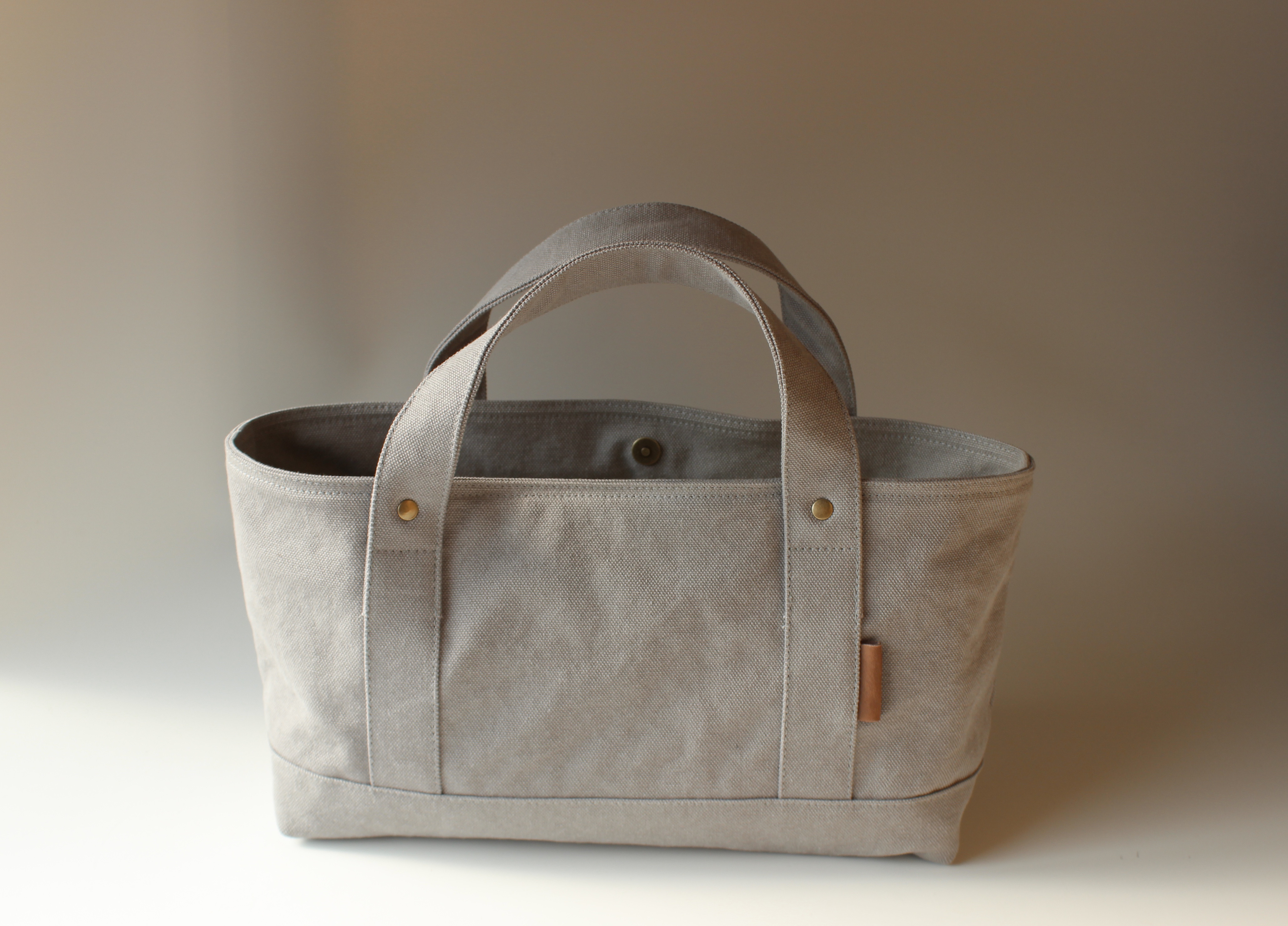 (long)富士金梅ヴィンテージ帆布トートバッグlight gray