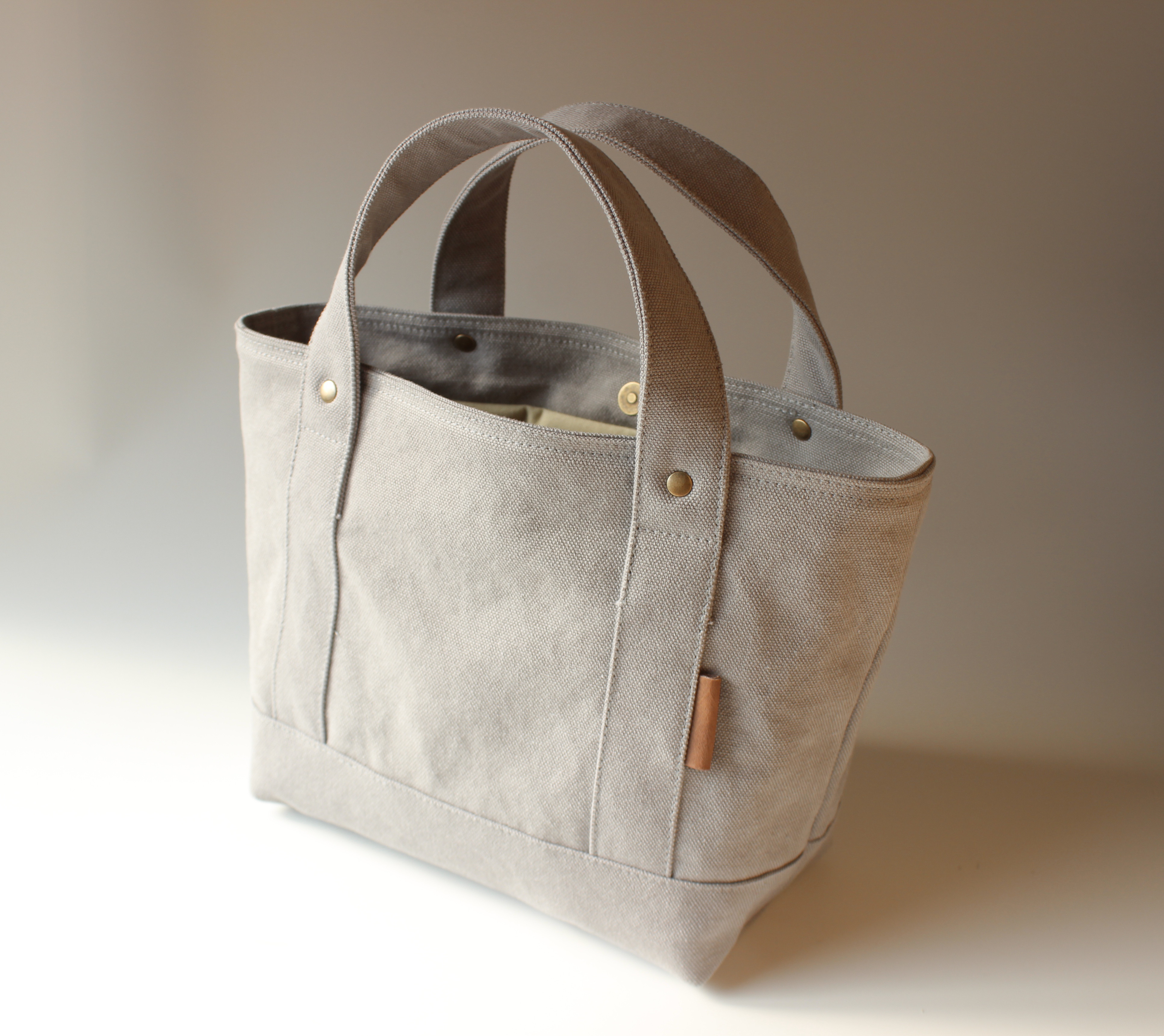 S)富士金梅ヴィンテージ帆布トートlightgray トートバッグ