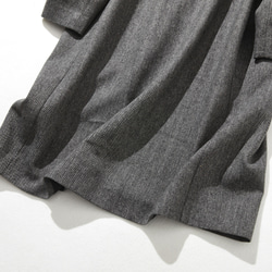 非常流行的復古圖案厚厚秋冬連身裙寬鬆襯裡221002-3 第4張的照片