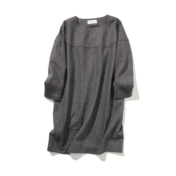 ★現貨★秋冬季超人氣復古風加厚連身裙，寬鬆版型，有內襯 221002-3 第2張的照片