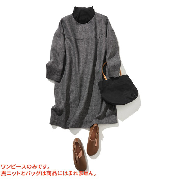 ★現貨★秋冬季超人氣復古風加厚連身裙，寬鬆版型，有內襯 221002-3 第1張的照片