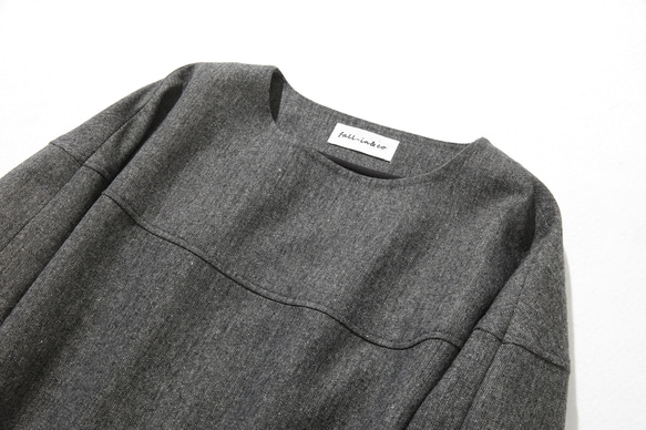 ★現貨★秋冬季超人氣復古風加厚連身裙，寬鬆版型，有內襯 221002-3 第3張的照片