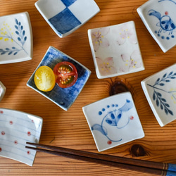 ミニ豆皿にもなる✳箸置き　椿柄 6枚目の画像