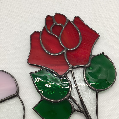 ステンドグラス！！バラのオブジェ♪ 立体・オブジェ Atelier Yoshida