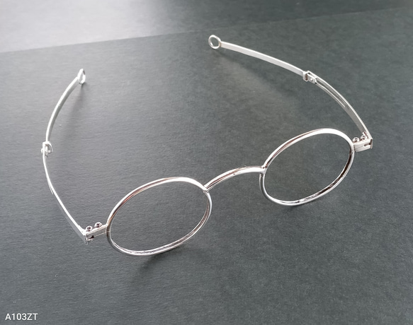 眼鏡フレーム　純銀925　ビンテージデザイン 2枚目の画像