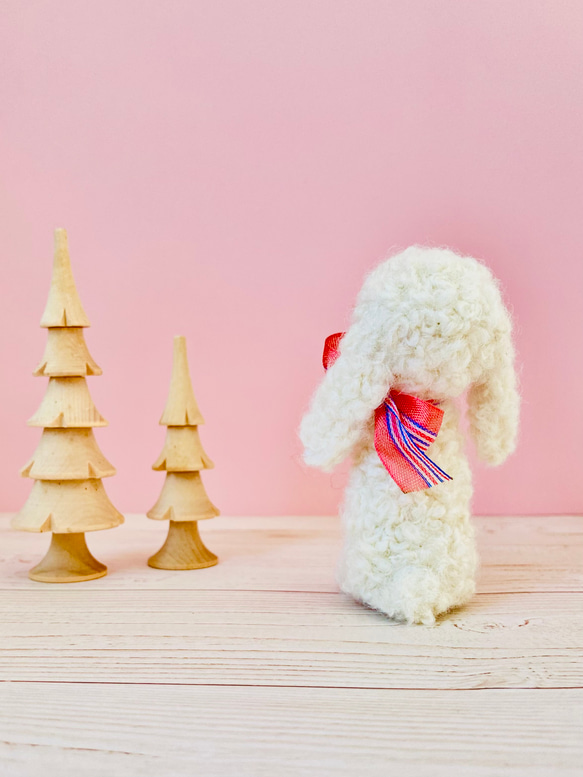 綿菓子みたいなうさぎのコットン 3枚目の画像