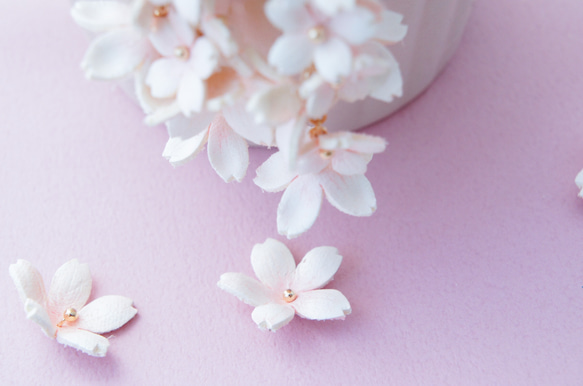 満開の桜の花束　イヤリング(ピアス) 2枚目の画像