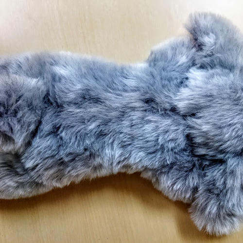 ユキウサギのハラコ毛皮