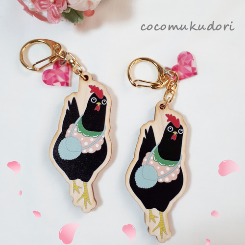 動物キーホルダー(ニワトリ) 鳥 にわとり 動物 アニマル プレゼント