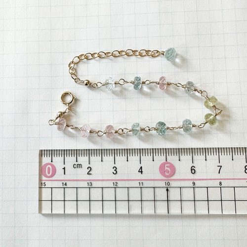 ミックスベリル(Aランク) - 10mm玉、サイズ15cm | 天然石