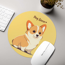 【 コーギー 2023新デザイン！ 】  パステルカラー マウスパッド　犬　うちの子　犬グッズ　プレゼント 2枚目の画像