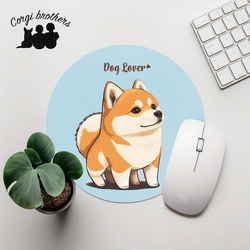 【 柴犬 2023新デザイン！】  パステルカラー マウスパッド　犬　うちの子　犬グッズ　プレゼント 1枚目の画像