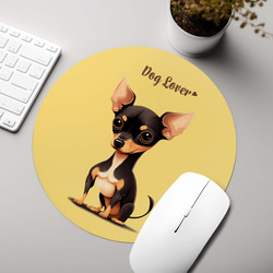 【 ミニチュアピンシャー 2023新デザイン！】  パステルカラー マウスパッド　犬　うちの子　犬グッズ　プレゼント 2枚目の画像