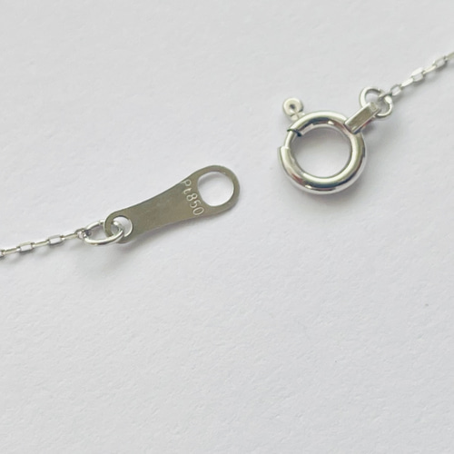 プラチナ素材＞ 7mmてりの美しいパール あこや真珠 スルーネックレス