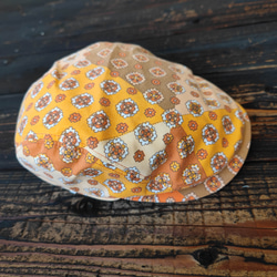 小花柄(黄)ハンチング(small flower pattern(yellow) hunting cap) 2枚目の画像