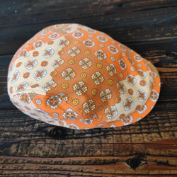 小花柄(オレンジ)ハンチング(small flower pattern(orange) hunting cap) 2枚目の画像