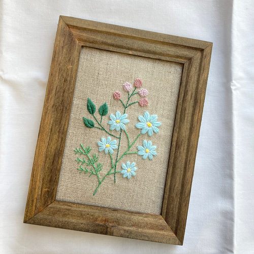 ボタニカルアート 　六角フレーム 7点セット！ イタリア製 frame ボタニカル刺繍フレーム 刺繡額 インテリア枠 壁掛け