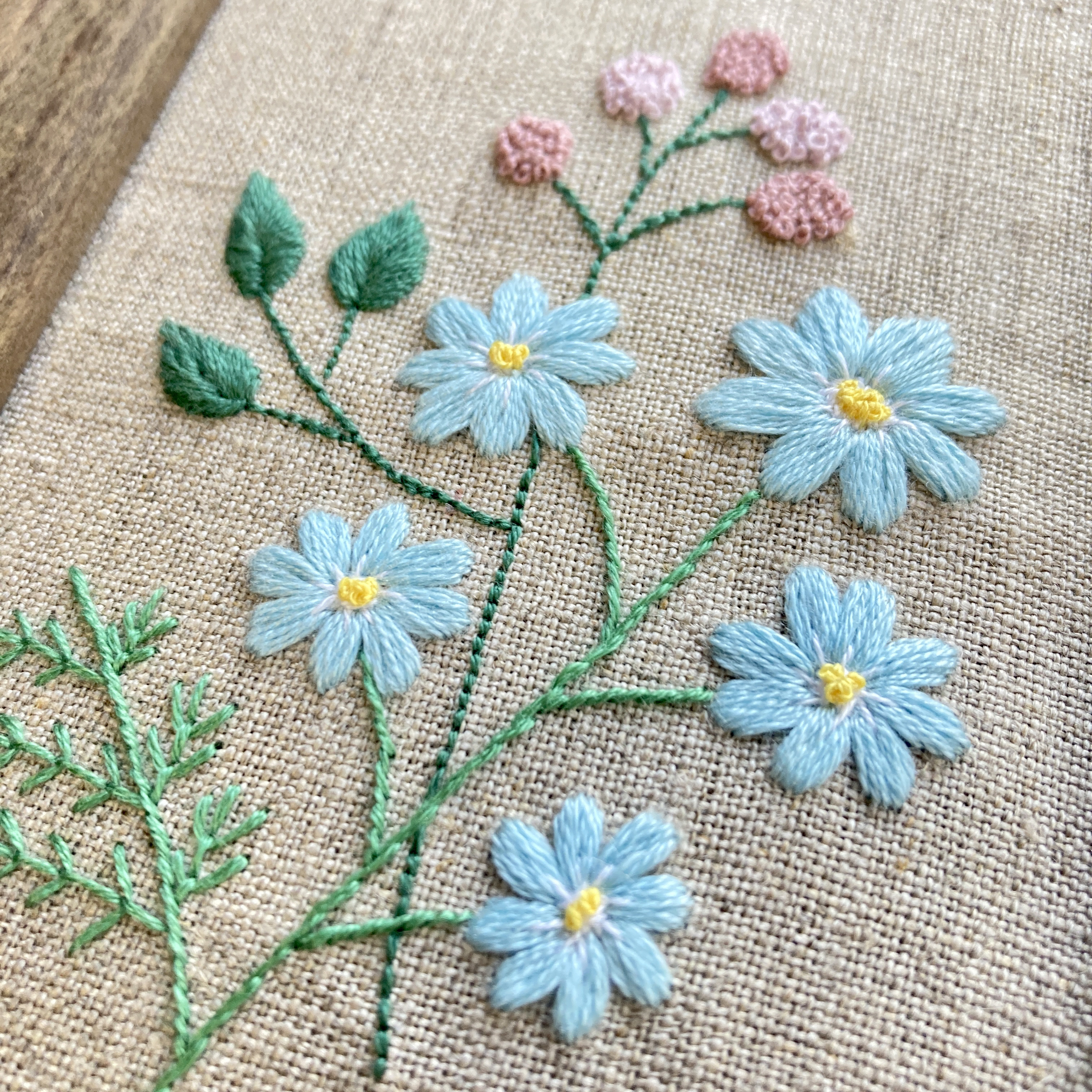 frame ボタニカル刺繍フレーム 刺繡額 インテリア枠 壁掛け