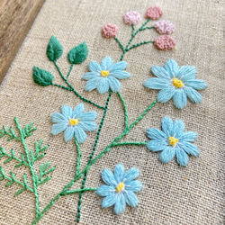 frame ボタニカル刺繍フレーム 刺繡額 インテリア枠 壁掛け