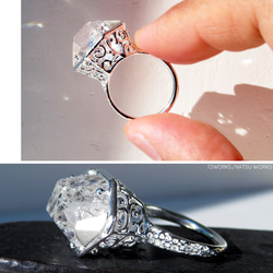 ハーキマーダイヤ リング / Herkimer Diamond Ring 2枚目の画像