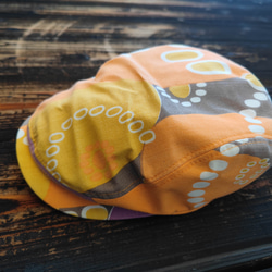 ドット柄(オレンジ)ハンチング(dat pattern(orange) hunting cap) 2枚目の画像