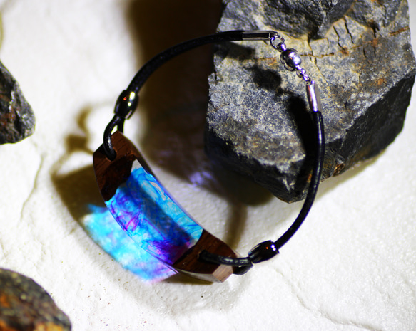 受注生産】Fusion / Bracelet ウッドレジンジュエリー ブレスレット