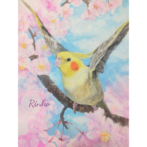 ◯絵画　水彩画　額装品 水彩画 原画 “たんぽぽ” 額装済み 送料無料 絵画 Ayumi Noda