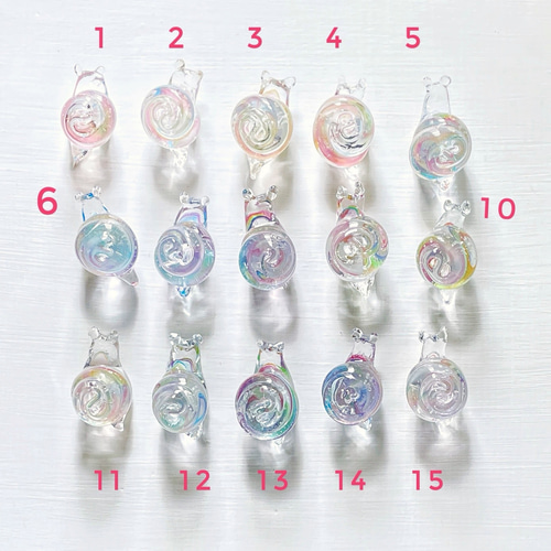 虹色のちびカタツムリ☆ご注文前に在庫の有無をお問い合わせ
