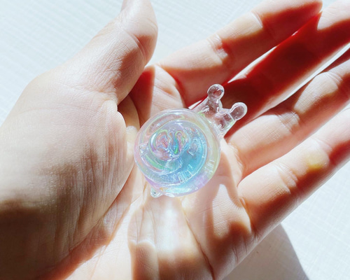 カラフルなガラス製カタツムリ 虹色のカタツムリ☆ご注文前に在庫の有無をメールでお問い合わせ