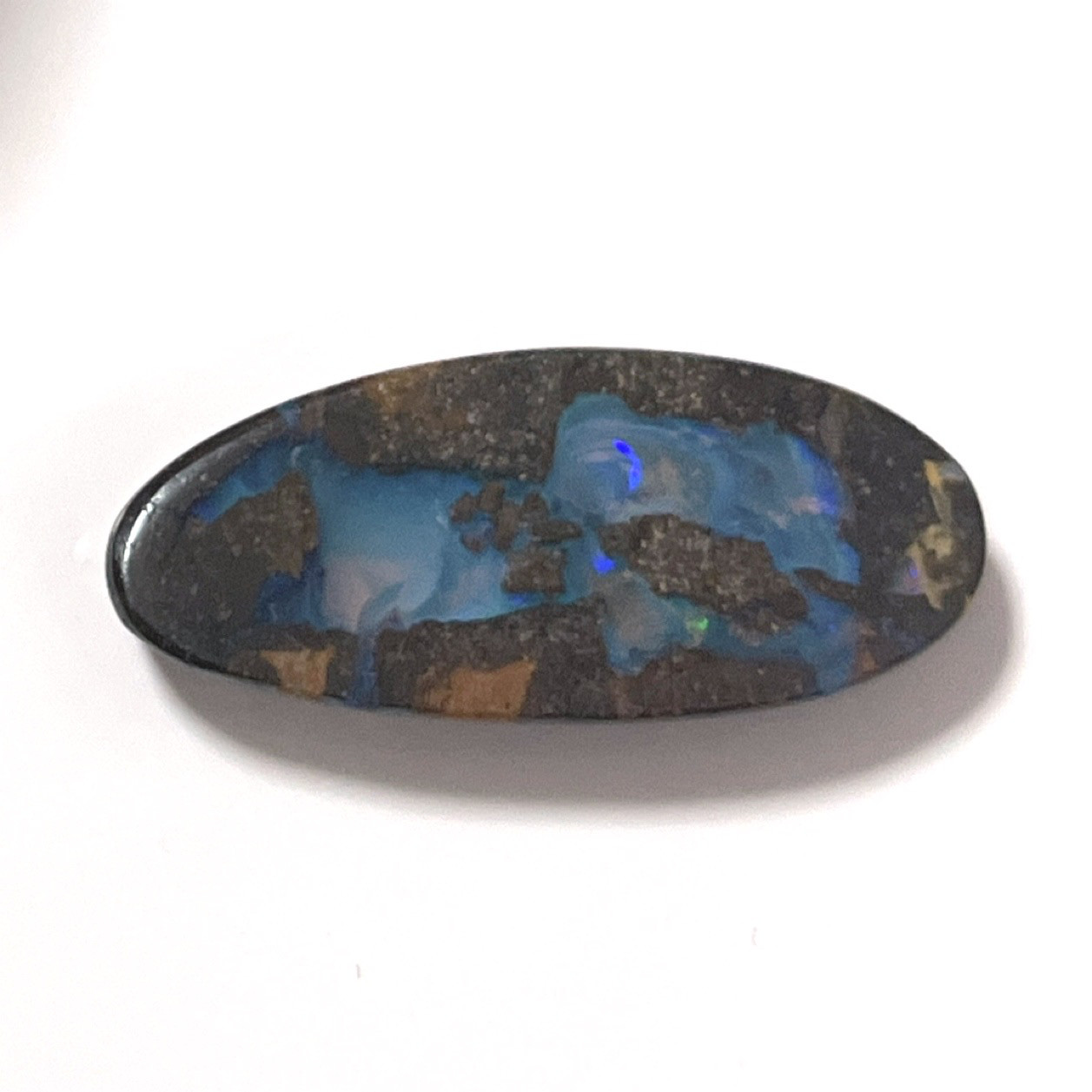 クリムト　アート　ボルダーオパール　海　プレイオブカラー　creema限定　マクラメ編み　送料無料