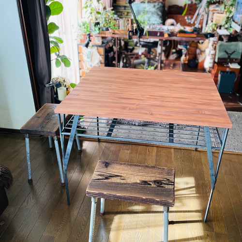 ダイニングテーブルDIY 男前家具 hotaru ダイニングテーブル 机 お洒落 男前家具 引き出し付き