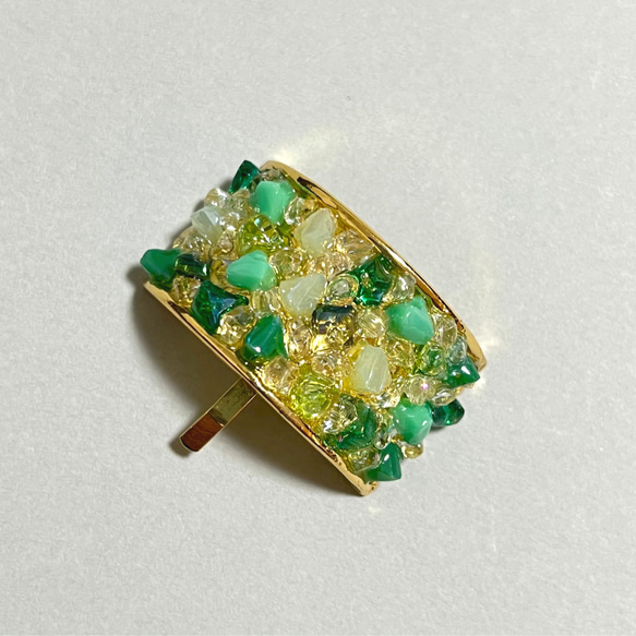 ガラスビーズを使ったポニーフック【トライアングル】 8枚目の画像