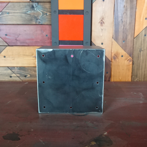 マットグレーでアイアンなコレクションBOX♪ 100×150×150mm □型 壁  