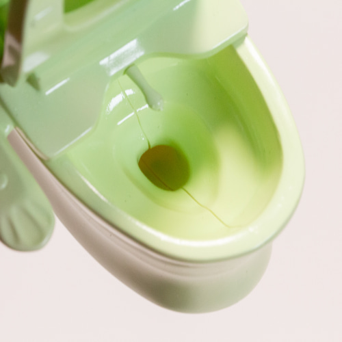 ミニチュア洋式便器 カエルトイレ その他置物 さすらい堂 通販