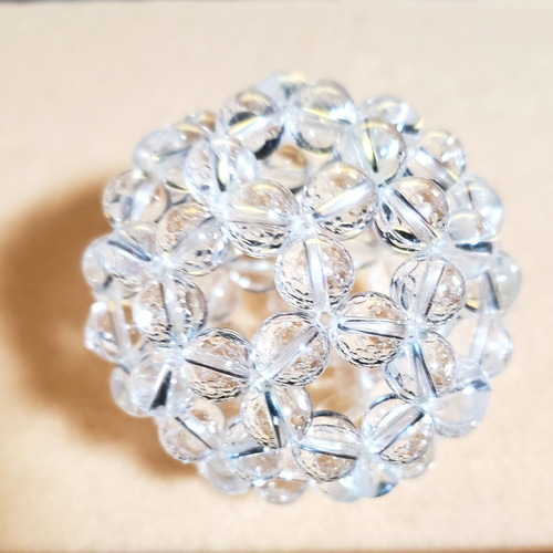 ベクトル平衡体天然水晶AAAランク10mm使用＆フラーレンセット天然