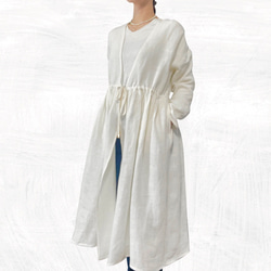 着物リメイク　白大島紬　リバーシブル　ロング　コート 　マキシ　古布　羽織 着物リメイク 白大島 リバーシブル ロング コート マキシ 古布 羽織