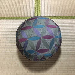 ヨガ座布団 yoga クッション（瞑想）座布・座禅座布団  (30cm, 花花) 3枚目の画像