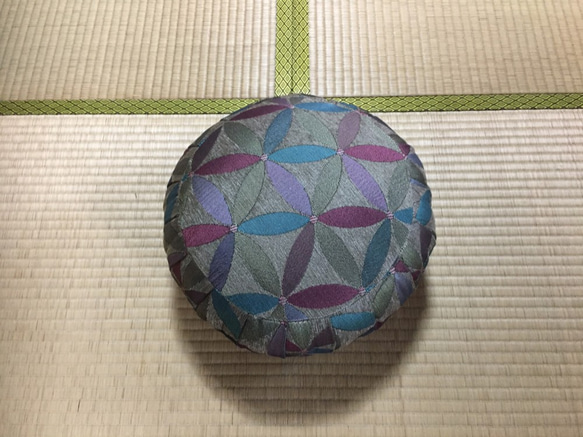 ヨガ座布団 yoga クッション（瞑想）座布・座禅座布団  (30cm, 花花) 3枚目の画像