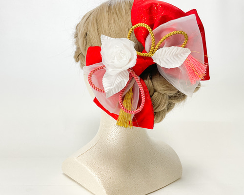 和装髪飾り ビッグリボン ヘッドドレス 成人式 着物 卒業式 七五三