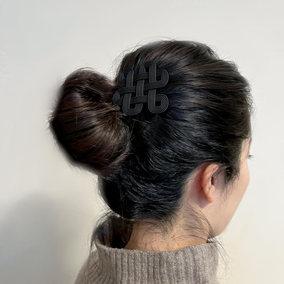 サムサーラ ヘアクリップ　黒 6枚目の画像